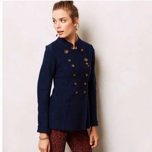 Anthropologie Windfall Boiled Wool Jacket- Size S